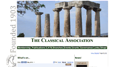Desktop Screenshot of classicalassociation.org