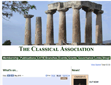 Tablet Screenshot of classicalassociation.org